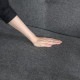 不二貿易 厚手ファブリックソファ ミート 2P GY FB-866 商品コード73763【代引・日時指定・キャンセル不可・北海道沖縄離島配送不可】 -お取リ寄せ-