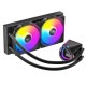 Antec CPU�����顼 Skeleton 240 ARGB �֥�å� ARGB LED�ե�����ܿ�����η���˥å� ������ȥ�ե졼�� �ݥ�ץإåɥǥ����� �ڥ���󥻥��Բġ��̳�ƻ����Υ�������Բġ�
