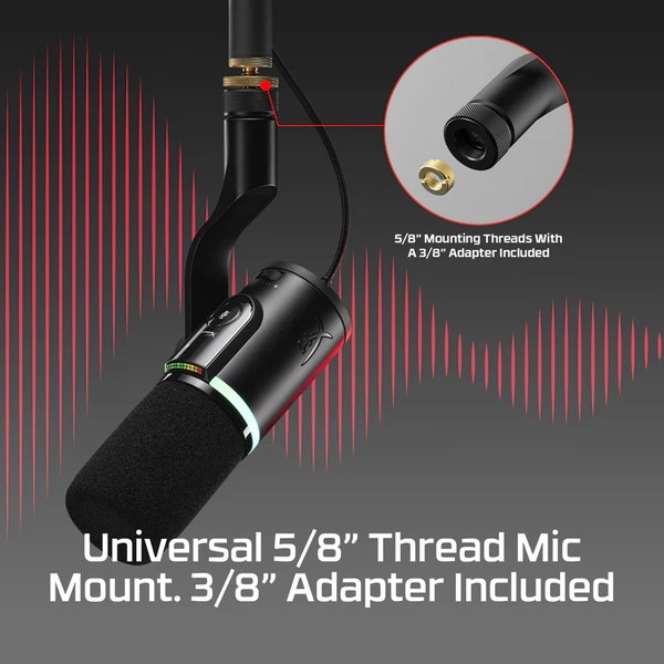 HyperX Flipcast (Black) XLR/USB �ǥ奢�륳�ͥ������ �����ʥߥå��ޥ��� �֥�å� �ϥ��ѡ����å��� �ޥ��� XLR USB �ۿ��ѥޥ��� ������¶� �ۿ� �ƥ��� �����ߥ� Zoom �ϥ��ѡ�x B2CM1AA �ڥ���󥻥��Բġ��̳�ƻ����Υ�������Բġ� -������-