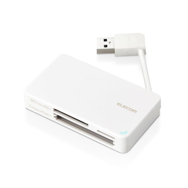 ELECOM ���쥳�� MR3-K303WH �����ɥ꡼���� USB3.0 �����֥��Ǽ������ ��SD   SDHC   SDXC   microSD   microSDHC   microSDXC   MMC   RS-MMC ���б��� Windows11 Mac �ۥ磻�ȡڥ���󥻥��Բġ��̳�ƻ����Υ�������Բġ�