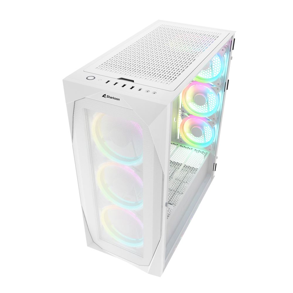 Sharkoon PCケース SHA-REV300 WT 白 ATX/m-ATX/mini-ITX 【キャンセル不可・北海道沖縄離島配送不可】