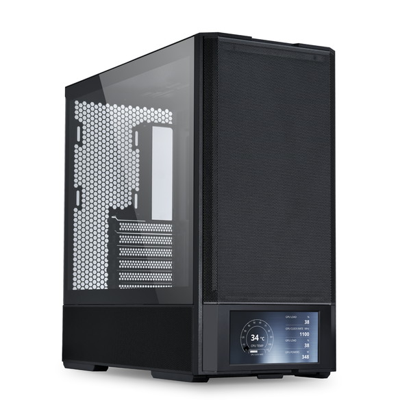 LIAN LI PC������ LANCOOL 207 DIGITAL LAN207DK 6�����LCD��� �ե���4��ɸ����� �ߥɥ륿� �֥�å� �ڥ���󥻥��Բġ��̳�ƻ����Υ�������Բġ�