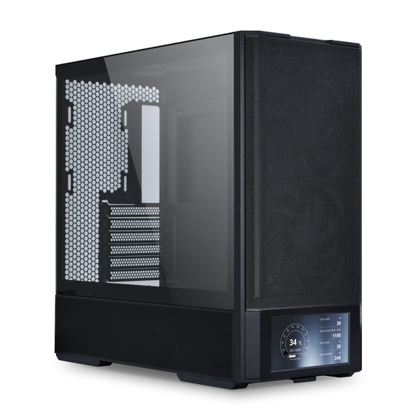 LIAN LI PC������ LANCOOL 207 DIGITAL LAN207DK 6�����LCD��� �ե���4��ɸ����� �ߥɥ륿� �֥�å� �ڥ���󥻥��Բġ��̳�ƻ����Υ�������Բġ�