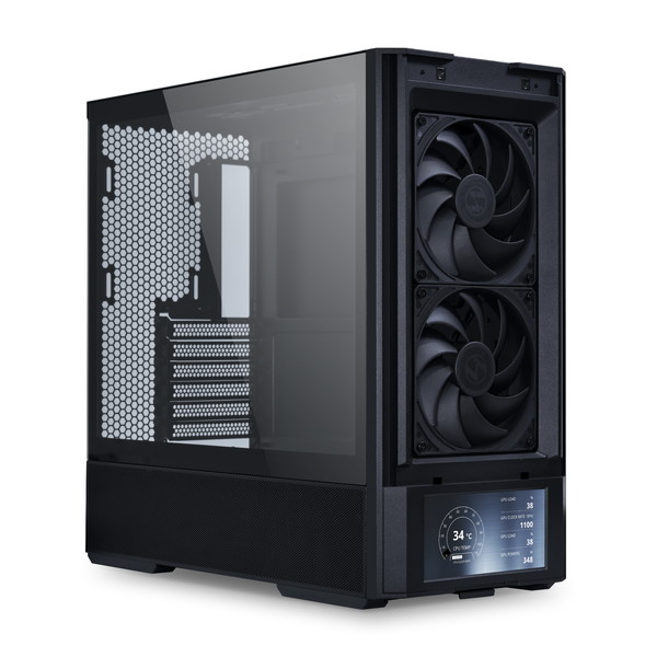 LIAN LI PC������ LANCOOL 207 DIGITAL LAN207DK 6�����LCD��� �ե���4��ɸ����� �ߥɥ륿� �֥�å� �ڥ���󥻥��Բġ��̳�ƻ����Υ�������Բġ�