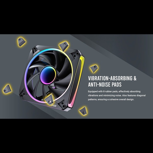 ANTEC �������ե��� Orbit 120 ARGB-3PK �ե���3�ĥ��åȥ�ǥ� RGB LED �ǥ奢����ARGB�ե��� �ڥ���󥻥��Բġ��̳�ƻ����Υ�������Բġ�