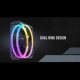 ANTEC �������ե��� Orbit 120 ARGB-3PK �ե���3�ĥ��åȥ�ǥ� RGB LED �ǥ奢����ARGB�ե��� �ڥ���󥻥��Բġ��̳�ƻ����Υ�������Բġ�