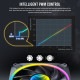 ANTEC �������ե��� Orbit 120 ARGB-3PK �ե���3�ĥ��åȥ�ǥ� RGB LED �ǥ奢����ARGB�ե��� �ڥ���󥻥��Բġ��̳�ƻ����Υ�������Բġ�