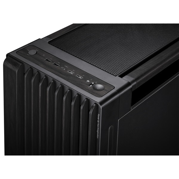 ASUS PCケース PROART PA602 WOOD TG PWM BLACK ミドルタワー E-ATX ATX Micro-ATX Mini-ITX 対応 ブラック 【キャンセル不可・北海道沖縄離島配送不可】
