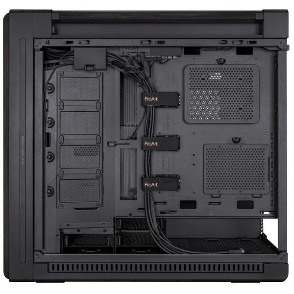 ASUS PCケース PROART PA602 WOOD TG PWM BLACK ミドルタワー E-ATX ATX Micro-ATX Mini-ITX 対応 ブラック 【キャンセル不可・北海道沖縄離島配送不可】