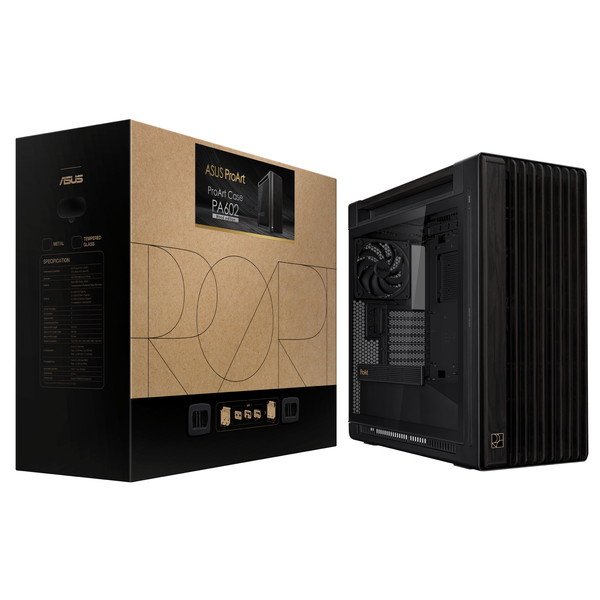 【新品】ASUS ProArt PA602 PCケース ProArt PA602 Wood Edition - Tempered Glass Panel｜PCケース