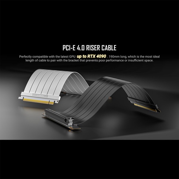 br>ANTEC SHIFT PCIE 5.0 ARGB グラフィックカードの可動式縦置き