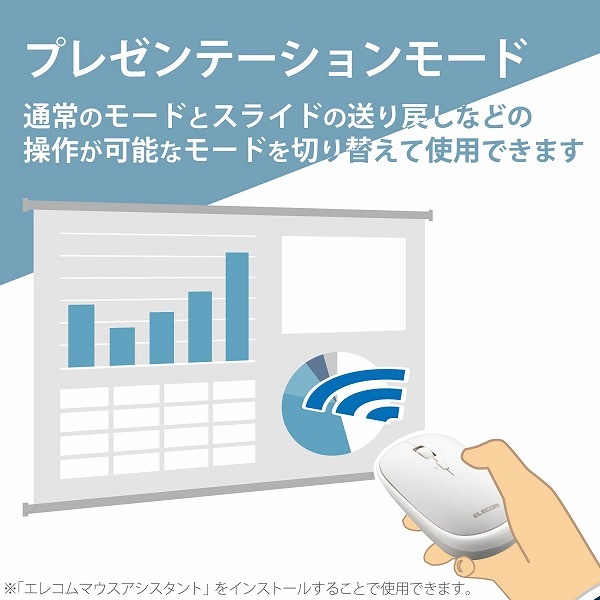 ELECOM エレコム M-TM10BBWH BlueLEDマウス 薄型 Bluetooth対応 4ボタン ポーチ付 ホワイト 【キャンセル不可・北海道沖縄離島配送不可】