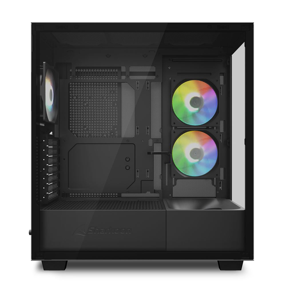 Sharkoon PC������ REBEL C60 RGB BK �� ATX/m-ATX/mini-ITX �ڥ���󥻥��Բġ��̳�ƻ����Υ�������Բġ�