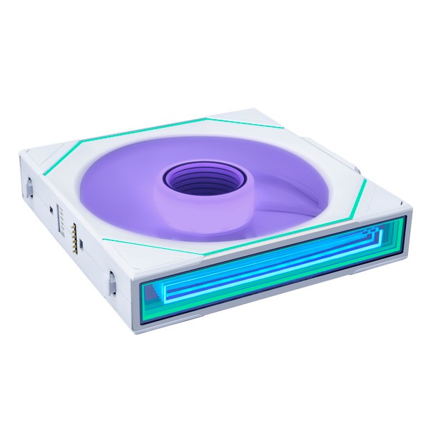 Lian Li ケースファン UNI FAN SL-INF WIRELESS 140 White ホワイト 14SLIN1W1W ワイヤレス接続ファン 140mm スタンダードブレード インフィニティミラー搭載【キャンセル不可・北海道沖縄離島配送不可】