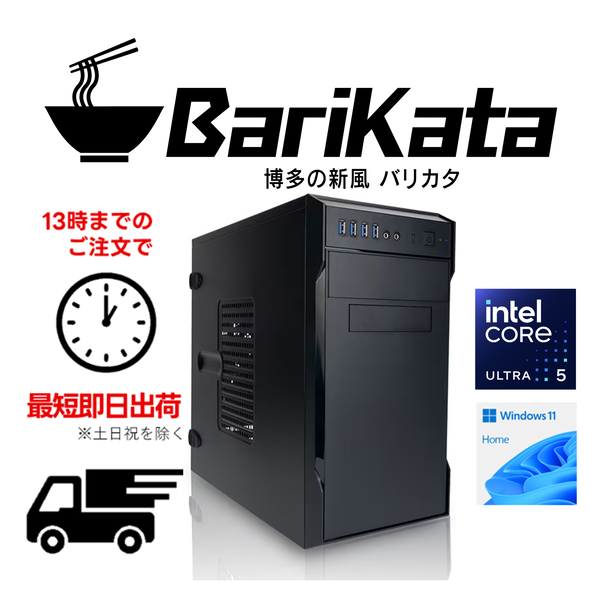 -��û¨���в�-(Core Ultra5 225/����:DDR5 16GB(16GBx1)/SSD:500GB M.2 NVMe /�Ÿ�:750W 80PLUS Bronze/�����:-/OS:Win11Home)  Barikata-452278 BTO�ѥ����� Web����