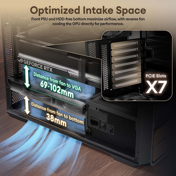 Okinos ATX PC������ Air Cross  �������饹��� �ǥ奢�륨���ե����߷פ�ATX������ ������ʥåȺ�Υ�������Ȥ���ħŪ�ʥե���ȥѥͥ� �Ÿ��������� 90�벣�����߷�(����170 mm�б�)�ڥ���󥻥��Բġ��̳�ƻ����Υ�������Բġ�