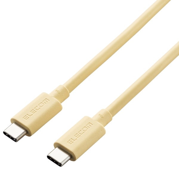ELECOM ���쥳�� USB4-APCC5P08YL USB�����֥� USB4 USB-IF ����ǧ���� USB-C to USB-C PD�б� ����100W 80cm ���������ڥ���󥻥��Բġ��̳�ƻ����Υ�������Բġ�