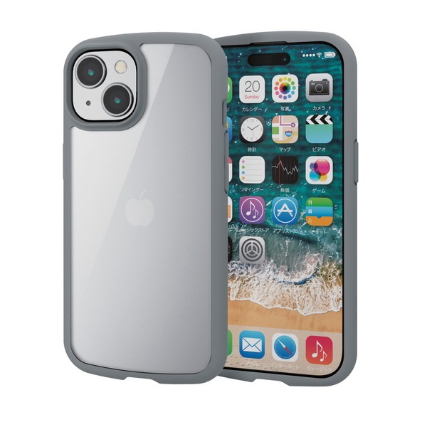 ELECOM ���쥳�� PM-A23ATSLFCGY iPhone 15 �ʎ��̎ގ؎��Ďގ����� TOUGH SLIM LITE �̎ڎ��ю��׎� ���̎��؎� ���Ď׎��̎ߎ�������° ���ގڎ��ڥ���󥻥��Բġ��̳�ƻ����Υ�������Բġ�