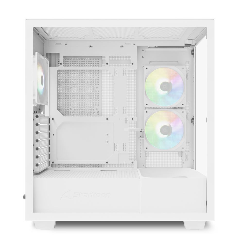 Sharkoon ケースREBEL C60 RGB WH 白 ATX/m-ATX/mini-ITX 【キャンセル不可・北海道沖縄離島配送不可】