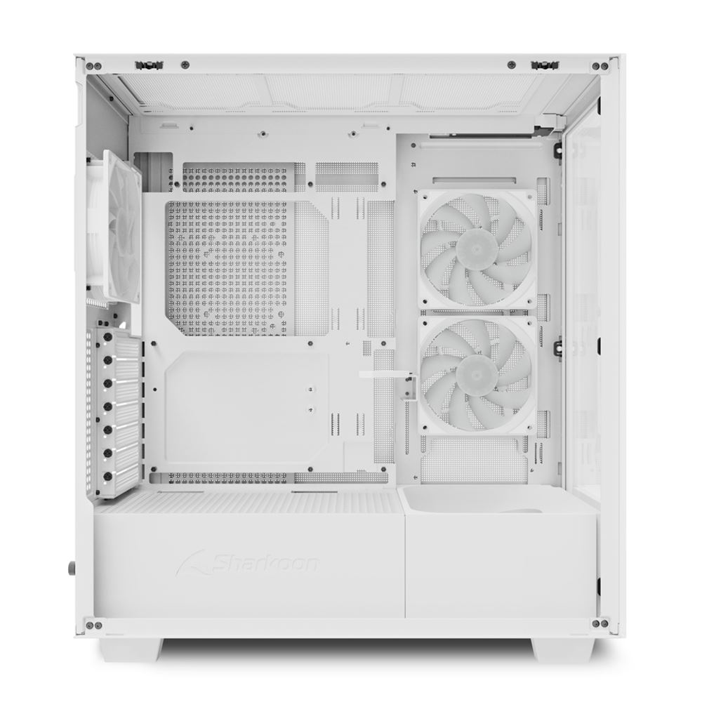 Sharkoon ケースREBEL C60 RGB WH 白 ATX/m-ATX/mini-ITX 【キャンセル不可・北海道沖縄離島配送不可】
