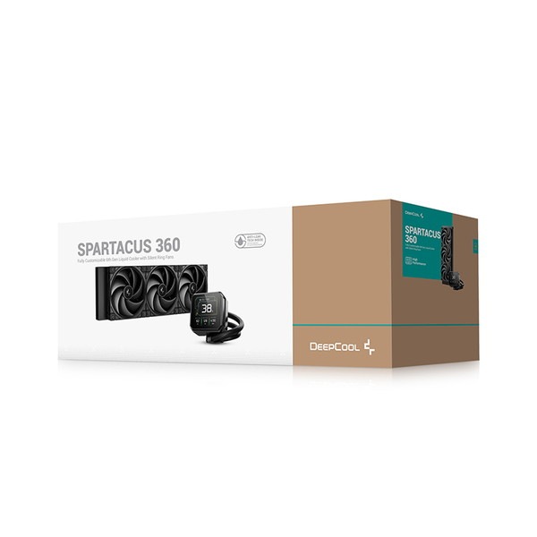 DEEPCOOL ����CPU�����顼 SPARTACUS 360 R-SPT360-BKDSMP-G-1 �������ǽ LCD�����꡼�� �ޥ��ͥåȼ��ݥ�ץ��С���� ����ǽ�ե���ڥ���󥻥��Բġ��̳�ƻ����Υ�������Բġ�