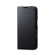 ELECOM ���쥳�� PM-A22CPLFUBK iPhone 14 Pro ������ ���С� �쥶�� ��Ģ�� �ޥ��ͥå� �ե�å� �Ѿ׷� �׷�ۼ� ���� ���� ������ɵ�ǽ�� UltraSlim �֥�å��ڥ���󥻥��Բġ��̳�ƻ����Υ�������Բġ�