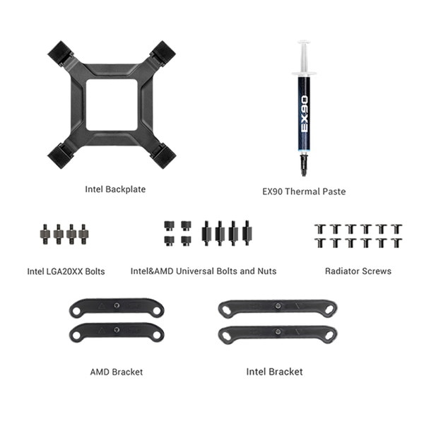 CPS 水冷CPUクーラー DA240 ARGB Black 120mmファン×2 LGA1851対応 ARGB発光 静音 ブラック DA240-ARGB-BK PCCOOLER 【キャンセル不可・北海道沖縄離島配送不可】