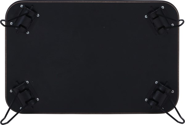 不二貿易 カラーミニテーブル BK/BK CCB4530-BK/BK CCB4530-BK/BK 商品コード14422【代引・日時指定・キャンセル不可・北海道沖縄離島配送不可】 -お取リ寄せ-