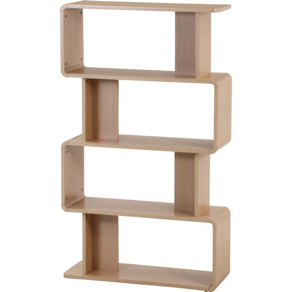 4953980549068 不二貿易 ディスプレイラック 4段 クレール オーク