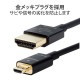 ELECOM ���쥳�� DH-HDP14SSU10BK microHDMI�����֥� �ץ�ߥ��� �����ѡ������ 4K 2K RoHS��� 1m �֥�å��ڥ���󥻥��Բġ��̳�ƻ����Υ�������Բġ�