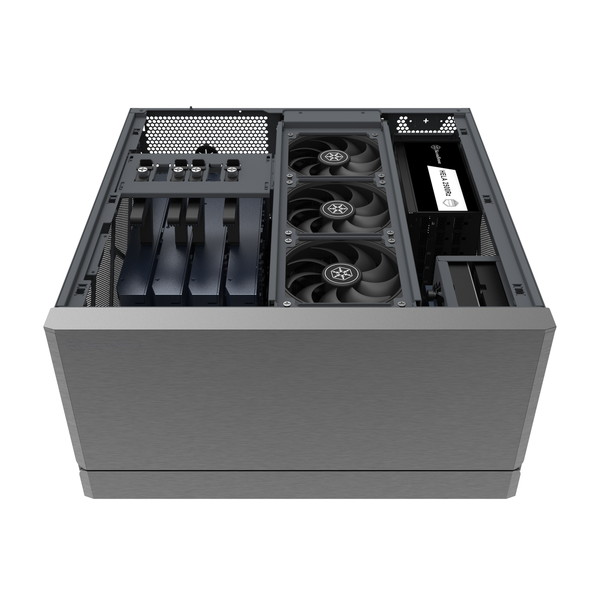 Silverstone PCケース Crown 04 SST-CW04TB 据え置き型ケース 大型PCケース ワークステーション 【代引・日時指定・キャンセル不可・北海道沖縄離島配送不可】