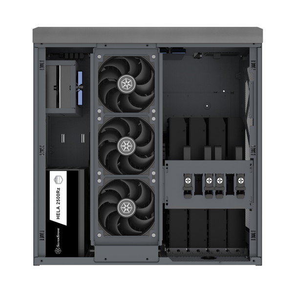 Silverstone PCケース Crown 04 SST-CW04TB 据え置き型ケース 大型PCケース ワークステーション 【代引・日時指定・キャンセル不可・北海道沖縄離島配送不可】