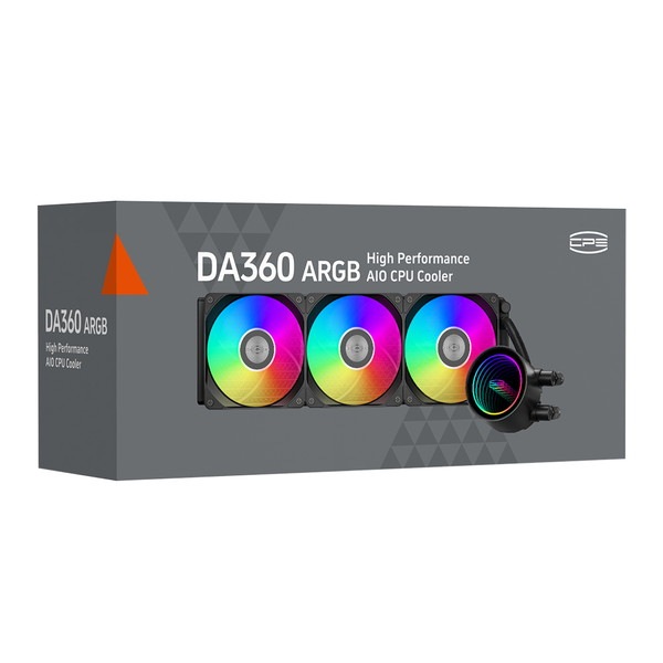 CPS ����CPU�����顼 DA360 ARGB Black 120mm�ե����3 LGA1851�б� ARGBȯ�� �Ų� �֥�å� DA360-ARGB-BK PCCOOLER �ڥ���󥻥��Բġ��̳�ƻ����Υ�������Բġ�