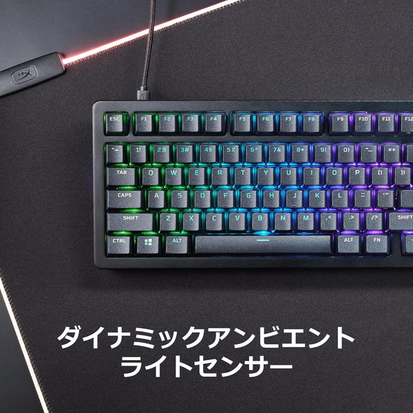 0197192348215 HyperX メカニカルキーボード Alloy Rise 赤軸 日本語