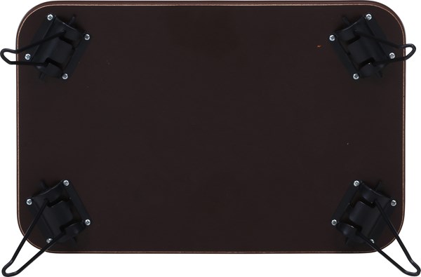 不二貿易 カラーミニテーブル BR/BK CCB4530-BR/BK CCB4530-BR/BK 商品コード14423【代引・日時指定・キャンセル不可・北海道沖縄離島配送不可】 -お取リ寄せ-