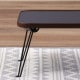 不二貿易 カラーミニテーブル BR/BK CCB4530-BR/BK CCB4530-BR/BK 商品コード14423【代引・日時指定・キャンセル不可・北海道沖縄離島配送不可】 -お取リ寄せ-