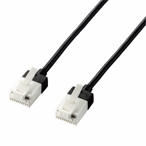 ELECOM ���쥳�� LD-GPASST/BK30 LAN�����̎ގ� CAT6A �����ʎߎ����؎� ���ޤ��ɻ� 3.0m �̎ގ׎��� �ڥ���󥻥��Բġ��̳�ƻ����Υ�������Բġ�