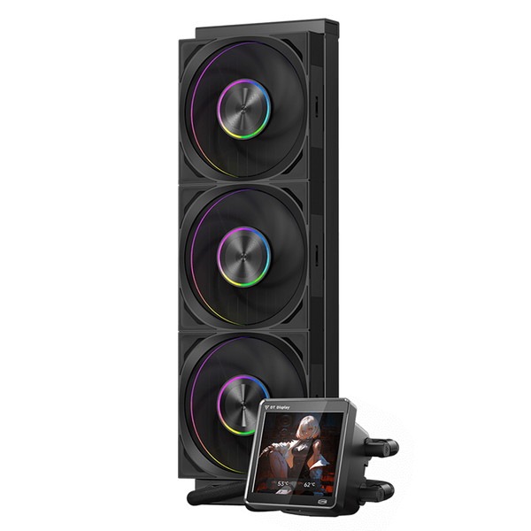 6940526114376 CPS 水冷CPUクーラー DT360 ARGB Display Black 3.4