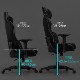 Bauhutte バウヒュッテ ゲーミングチェア G-571-BK ブラック 黒 ポケットコイル内蔵 広い昇降幅 ハイバック 4Dアームレスト 高身長にも対応 【代引・日時指定・キャンセル不可・北海道沖縄離島配送不可】 -メーカー直送- ※メーカー在庫潤沢