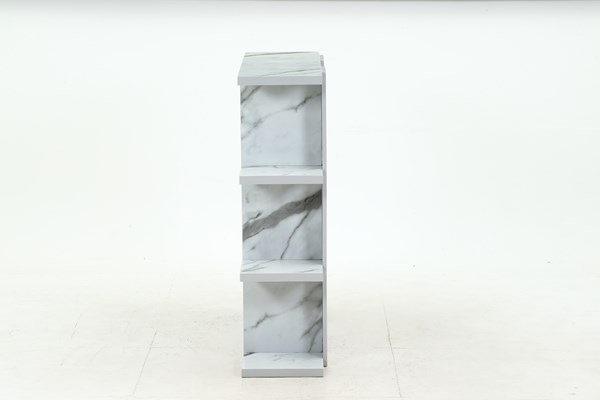 不二貿易 FUGAオープンシェルフ4段 大理石 FG-904SH 商品コード59273【代引・日時指定・キャンセル不可・北海道沖縄離島配送不可】 -お取リ寄せ-