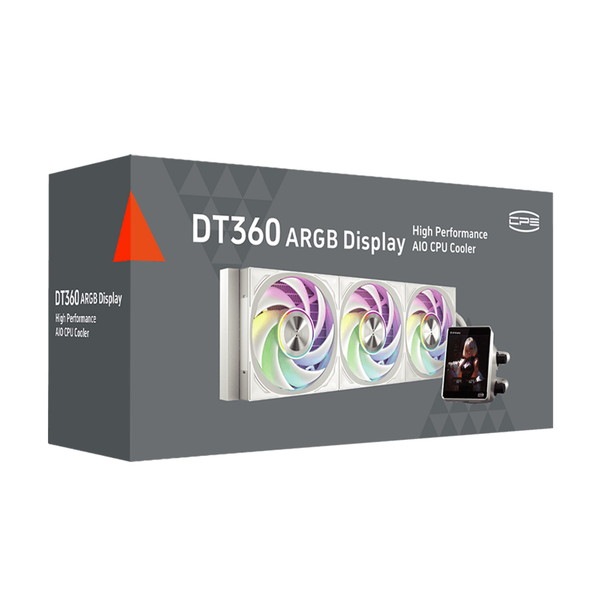 6940526114444 CPS 水冷CPUクーラー DT360 ARGB Display White