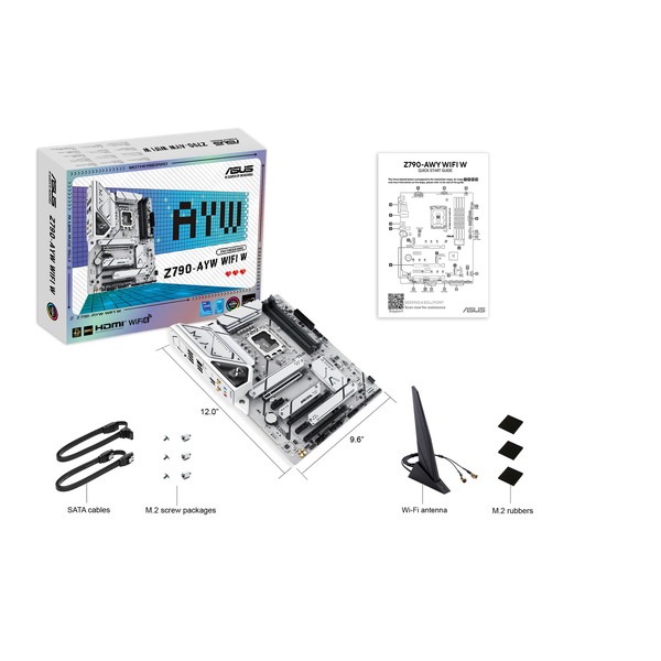 0197105628540 ASUS マザーボード Z790-AYW WIFI W【キャンセル不可