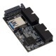 Ainex アイネックス USB3.0ヘッダー 2分配ハブ HUB-09【キャンセル不可・北海道沖縄離島配送不可】 -お取り寄せ-