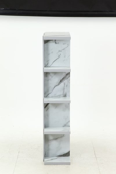 不二貿易 FUGAオープンシェルフ5段 大理石 FG-905SH 商品コード59276【代引・日時指定・キャンセル不可・北海道沖縄離島配送不可】 -お取リ寄せ-