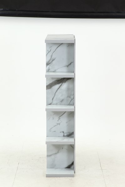 不二貿易 FUGAオープンシェルフ5段 大理石 FG-905SH 商品コード59276【代引・日時指定・キャンセル不可・北海道沖縄離島配送不可】 -お取リ寄せ-