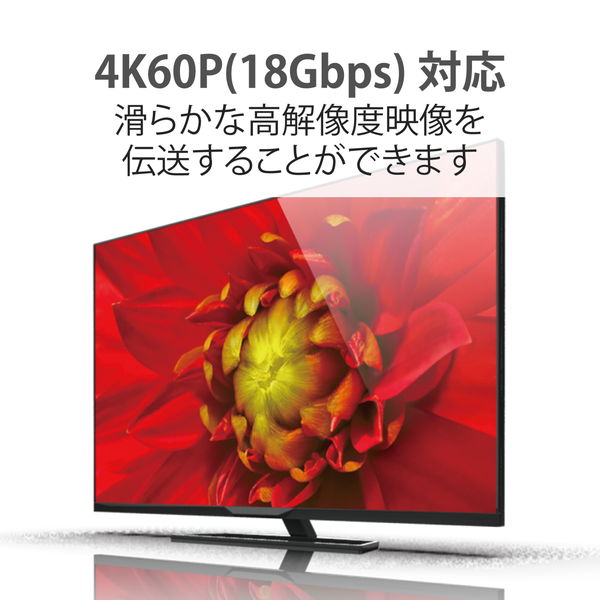 ELECOM ���쥳�� DH-HDLOA20BK HDMI�����֥� 20m 4K 60p ���å� Ĺ�� ̵���ť����� ARC �֥�å��ڥ���󥻥��Բġ��̳�ƻ����Υ�������Բġ�