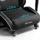 Bauhutte バウヒュッテ ゲーミング座椅子 GX-571-BK ブラック 黒 ポケットコイル内蔵 ハイバック 4Dアームレスト フルリクライニング ロック付きキャスター 【代引・日時指定・キャンセル不可・北海道沖縄離島配送不可】 -メーカー直送- ※メーカー在庫潤沢