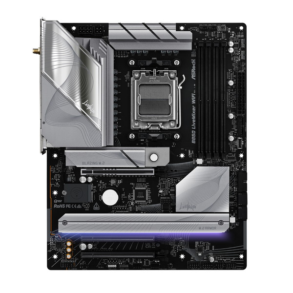 ASRock ޥܡ B850 LiveMixer WiFi AM5 AMD B850 ATX DDR5