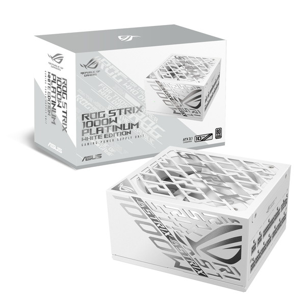 ASUS PC�Ÿ� ROG-STRIX-1000P-GAMING-WHITE 80Plus Platinum ǧ�� ATX3.1 �б� �ڥ���󥻥��Բġ��̳�ƻ����Υ�������Բġ�