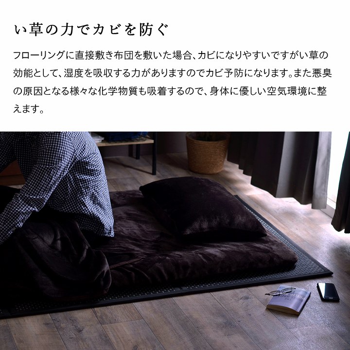 イケヒコ マットレス 三つ折り 日本 国産 畳 カビ防止 置き畳 軽量 梅雨 湿気 対策 新生活 こたつ敷 フロアマット グリーン 約140×210cm 1110781121938【代引き不可】【北海道沖縄離島は配送不可】-お取り寄せ品-